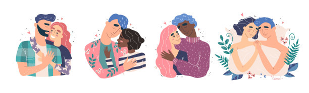 男女相爱拥抱幸福家庭观念图片下载