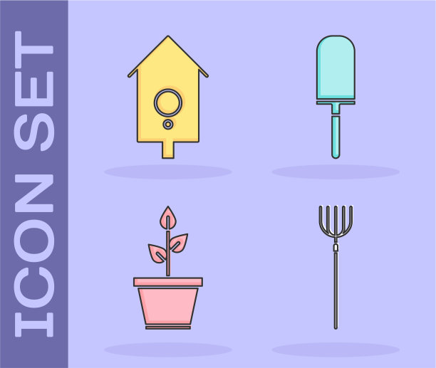 设置花园干草叉复古墙手表植物图片下载