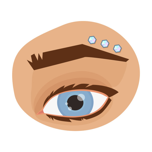 眉穿刺iconcartoon图片下载