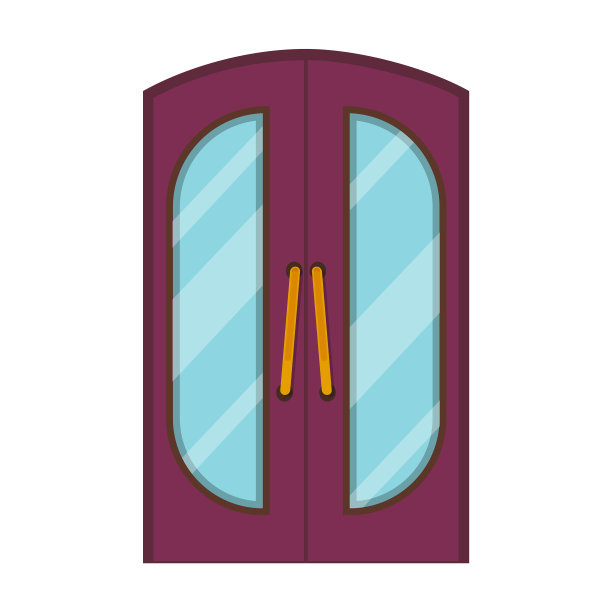 门图标卡通图标隔离上图片下载