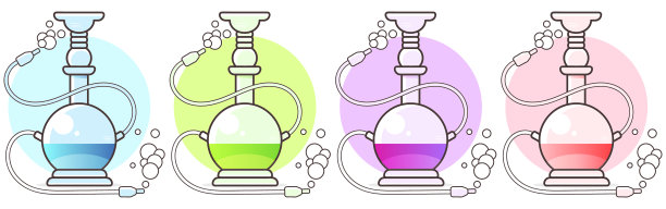 设置水烟图标设计元素的标志图片下载