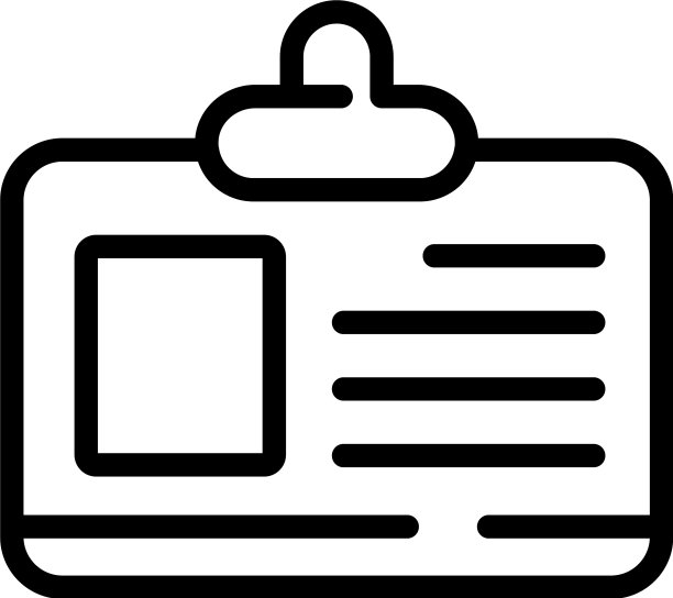 审核id卡图标轮廓样式图片下载