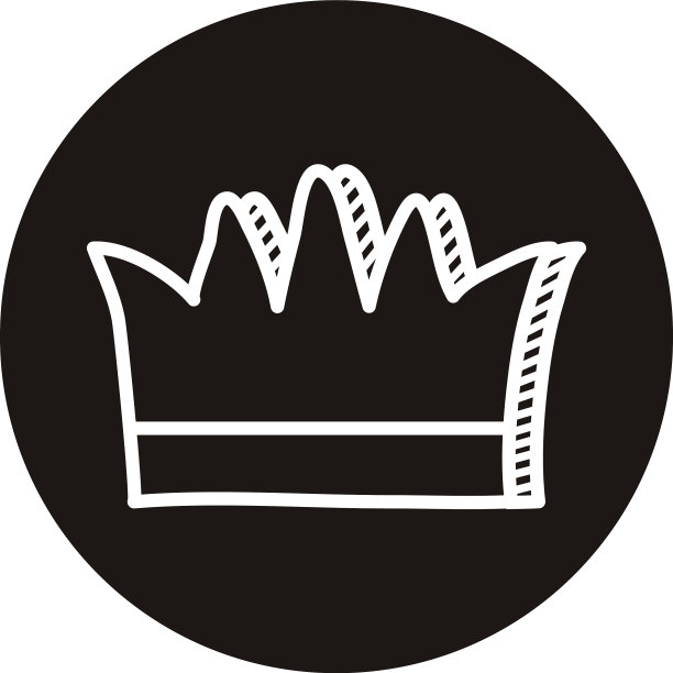 皇后皇冠涂鸦块风格图标图片下载
