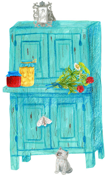 蓝色衣橱图片下载