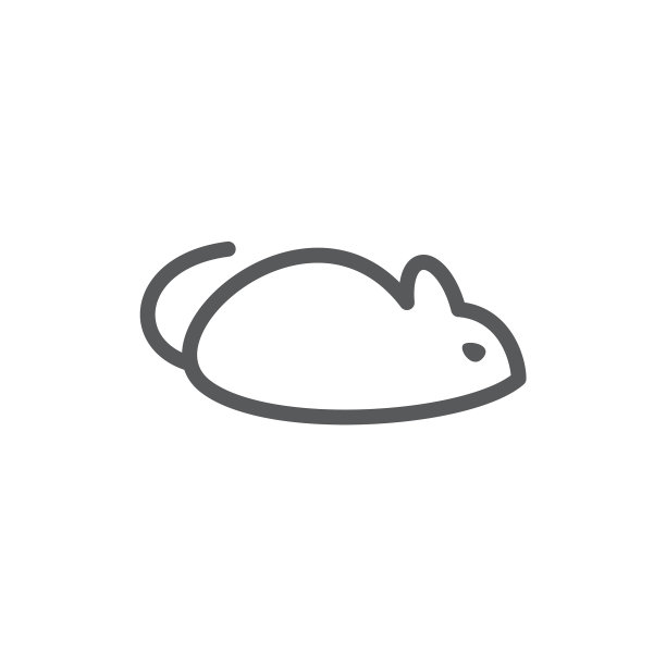 鼠标线图标上的白色背景图片下载