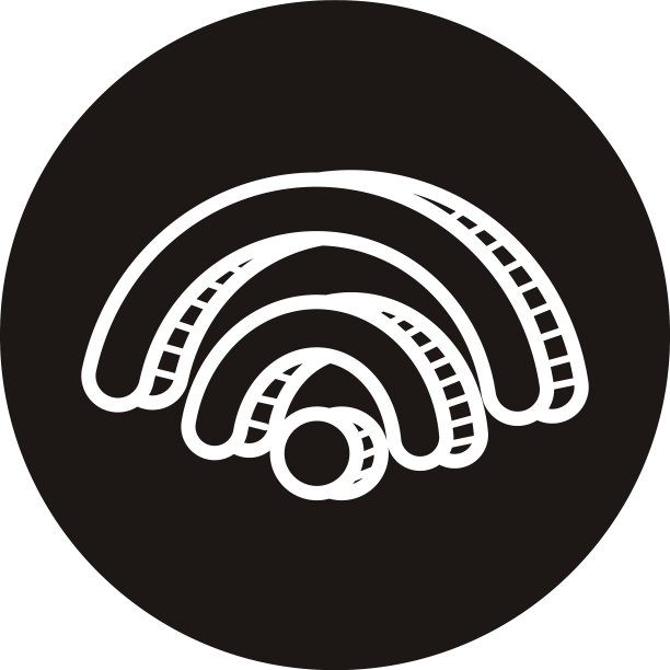 涂鸦风格的Wi-Fi信号图标图片下载