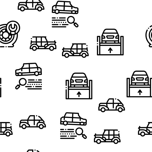 汽车修复修补无缝模式图片下载