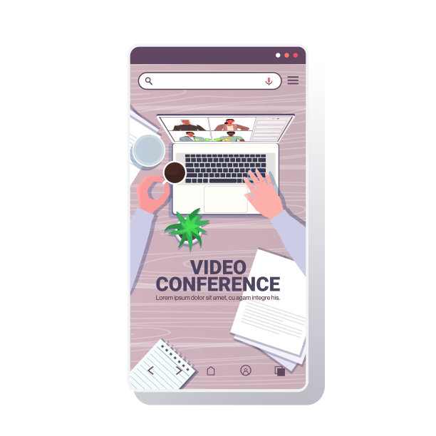 商务人员聊天与混血同事在视频通话商务人员在线会议会议图片下载