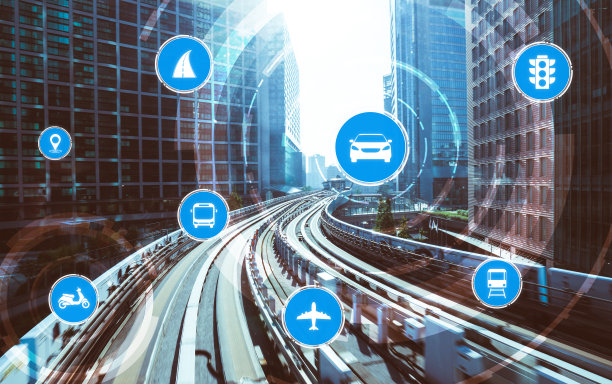 智能交通技术概念的未来汽车交通道路图片下载