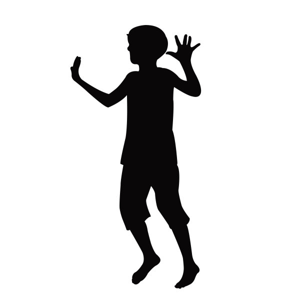 一个儿童身体轮廓向量图片下载
