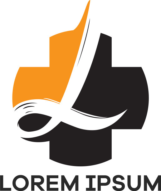 L字母标志设计字母L在医疗加图片下载