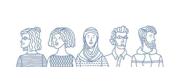 各种各样的人的集体肖像图片下载