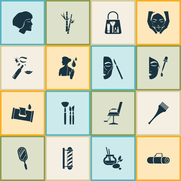 魅力图标设置面部手术面部按摩图片下载