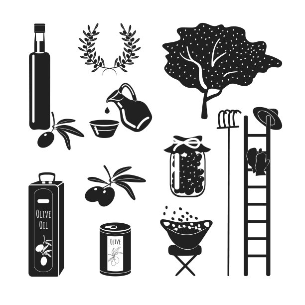 设置黑色图标产品橄榄瓶图片下载