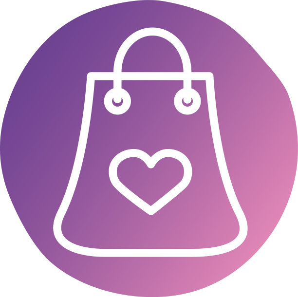 购物袋纸用爱心挡风格图片下载