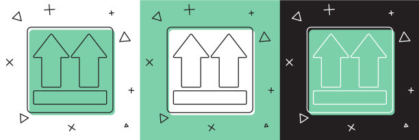 设置这一边的图标隔离在白色和绿色图片下载