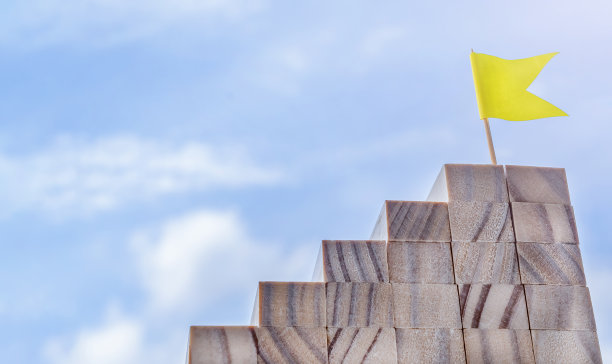 梯子和小旗图片下载