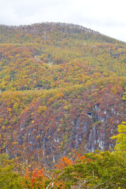 Irohazaka蜿蜒道路和Akechidaira高原图片下载