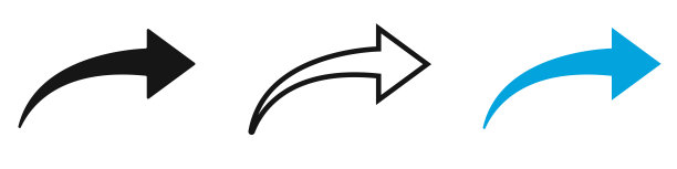 箭头共享图标集合。矢量孤立元素上的白色背景。图片下载