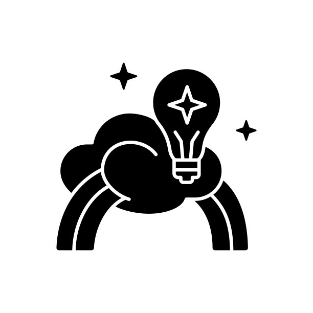 灵感黑色象形图标图片下载