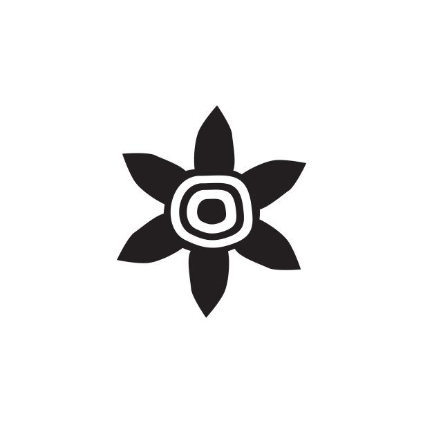 原住民艺术点画图标标志设计图片下载