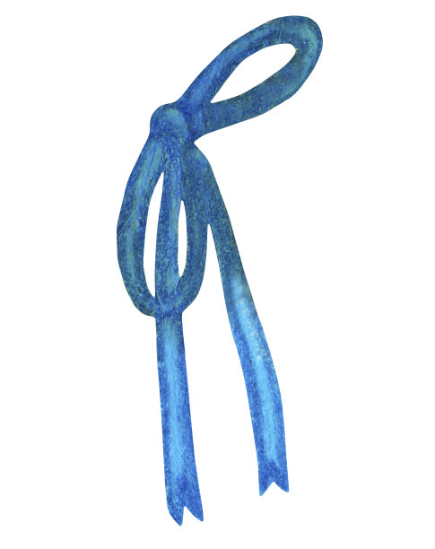 蓝色蕾丝蝴蝶结图片下载