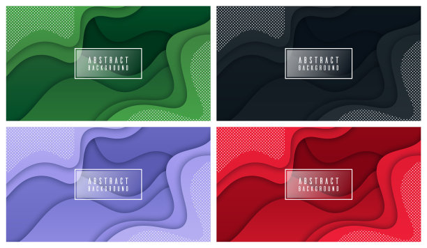 彩色液体和几何背景与流体梯度形状图片下载