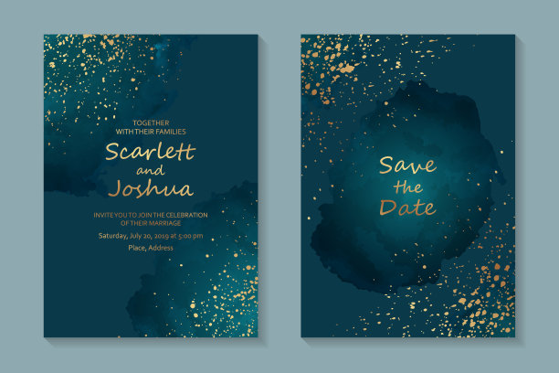 现代豪华婚礼邀请设计或卡片模板的生日祝福或证书或封面。图片下载