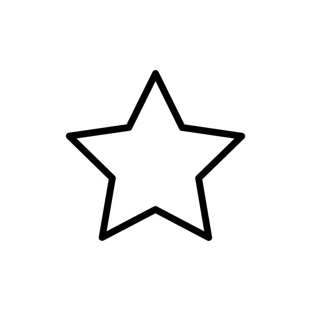 星形图标矢量平面设计图片下载