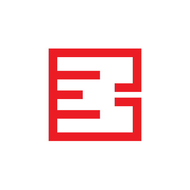 E字母logo设计模板图片下载