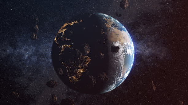 地球上的小行星雨图片下载