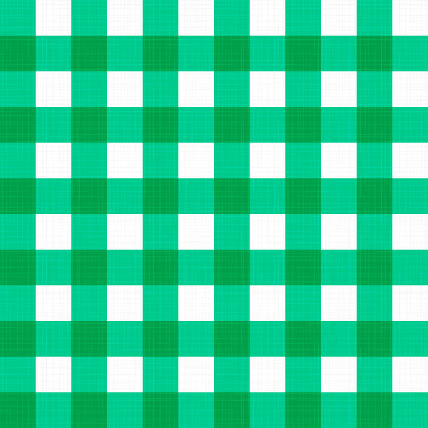 亚麻格子布毯子桌布图片下载