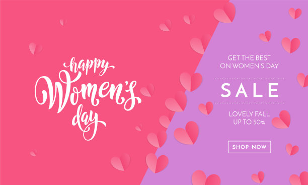 妇女节促销海报或横幅为母亲节图片下载