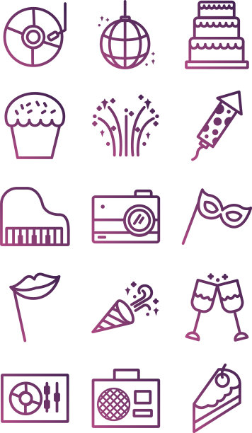 Bundle party set图标图片下载