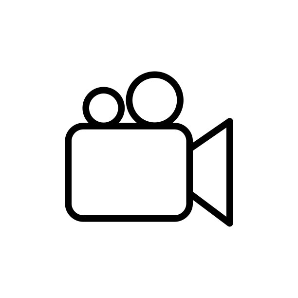 视频图标新潮扁平设计图片下载