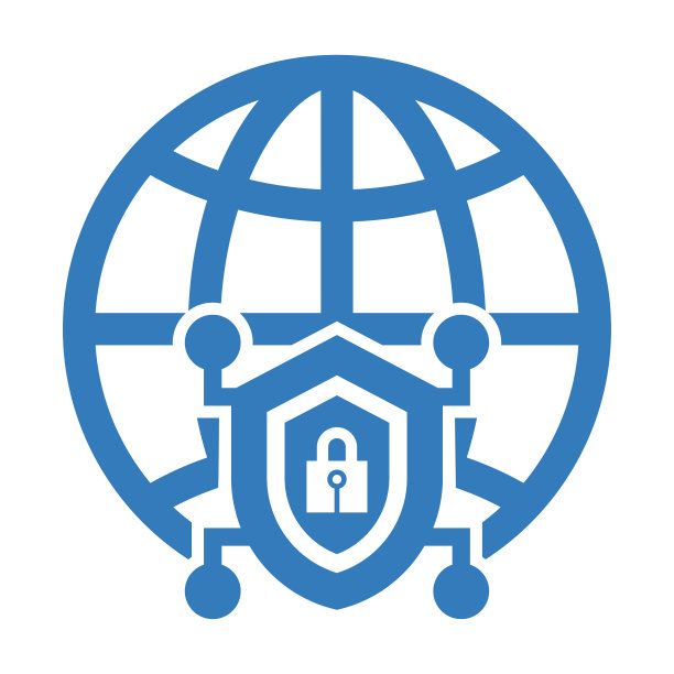 网络安全图标/蓝色矢量图片下载