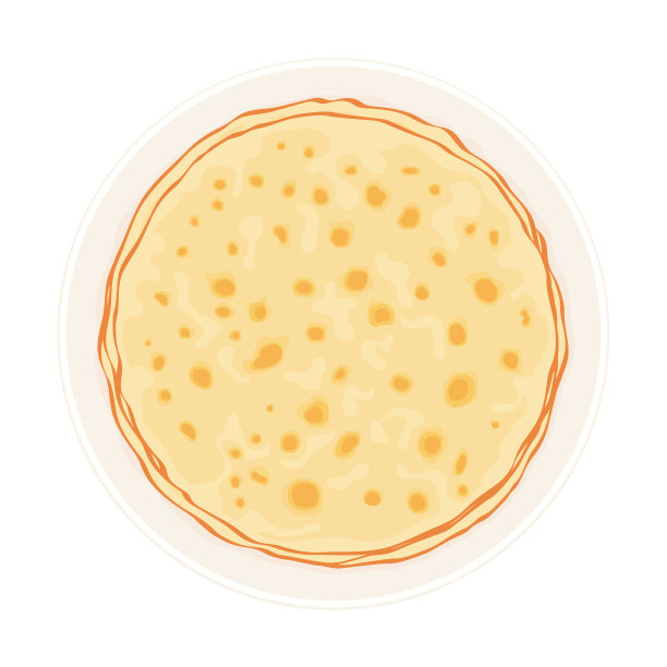 在白色背景上孤立的绉纱，矢量插图图片下载