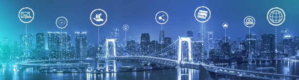 智慧城市将现代创意传播与互联网网络相结合图片下载