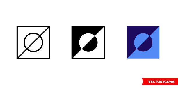 反转3种类型的选择图标。孤立向量符号符号图片下载