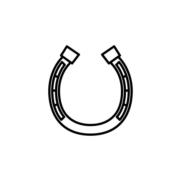 插图矢量图形的马蹄图标模板图片下载