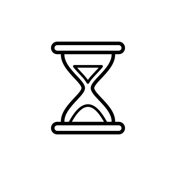 插图矢量图形的沙漏图标模板图片下载