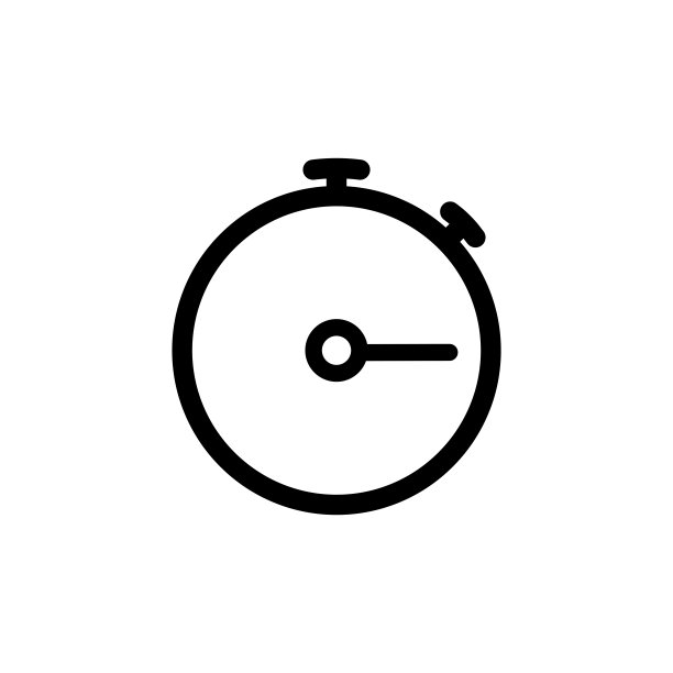 插图矢量图形的秒表图标模板图片下载