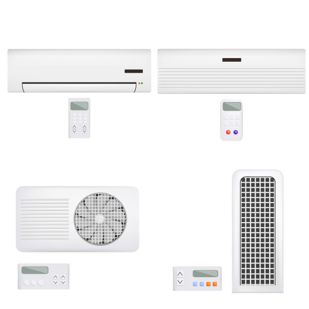 空调空气滤清器模型集，逼真的风格图片下载