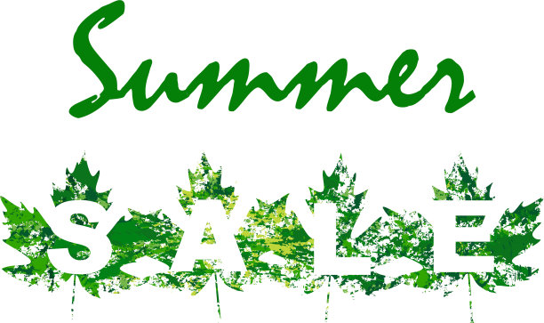 夏日大甩卖，用枫叶做的图片下载