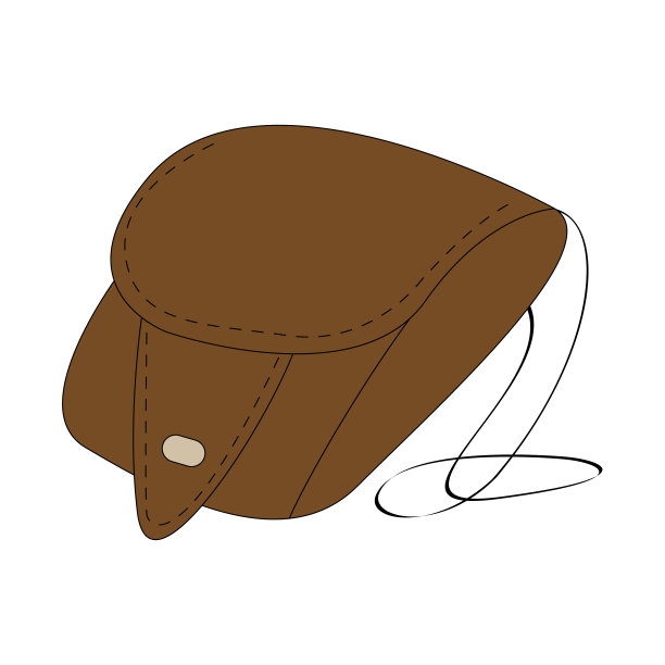 卡通彩色袋轮廓。矢量彩色插图孤立在白色背景。贺卡、海报、传单、衣服印刷品的装饰。图片下载