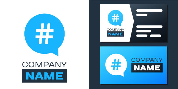 标志类型标签在圆圈图标孤立在白色背景。社交媒体符号、数字符号概念、社交媒体、微博公关流行度。标志设计模板元素。向量图片下载