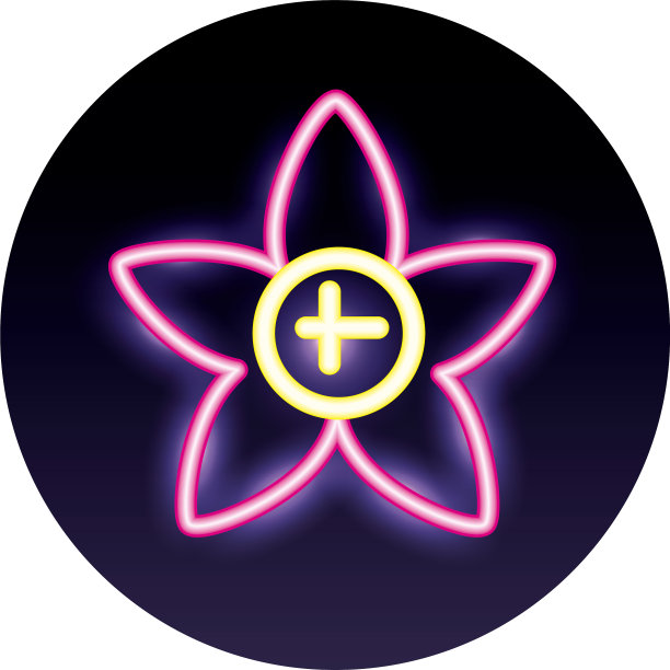 花园灯霓虹造型图标图片下载