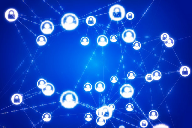社会网络连接安全背景图片下载