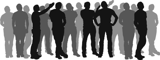 人群横么图片下载