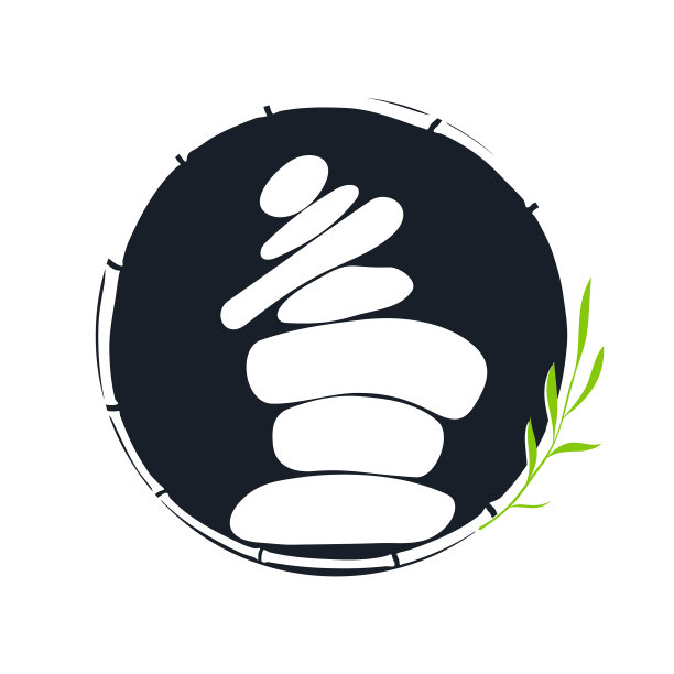 石平衡于黑圈竹中图片下载